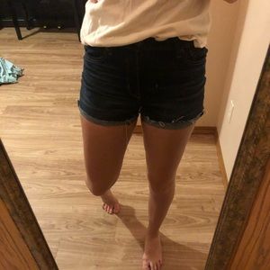 American Eagle dark wash jean shorts